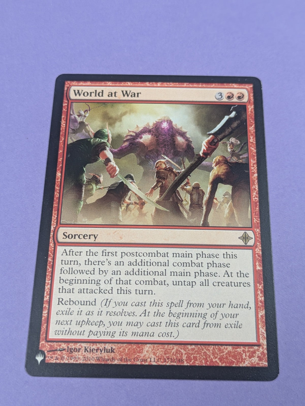 MTG Magic: The List: World at War #172/248 Rare - NM