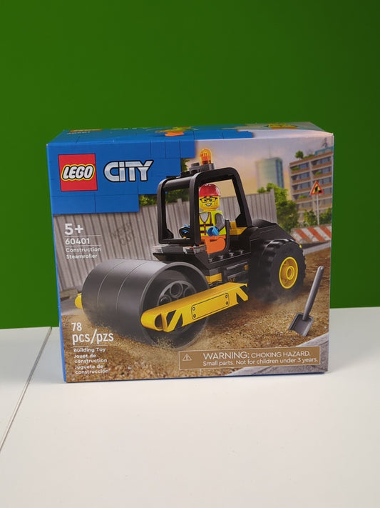 Lego Town: City: Construction: Construction Steamroller Set 60401 - BRAND NEW!
