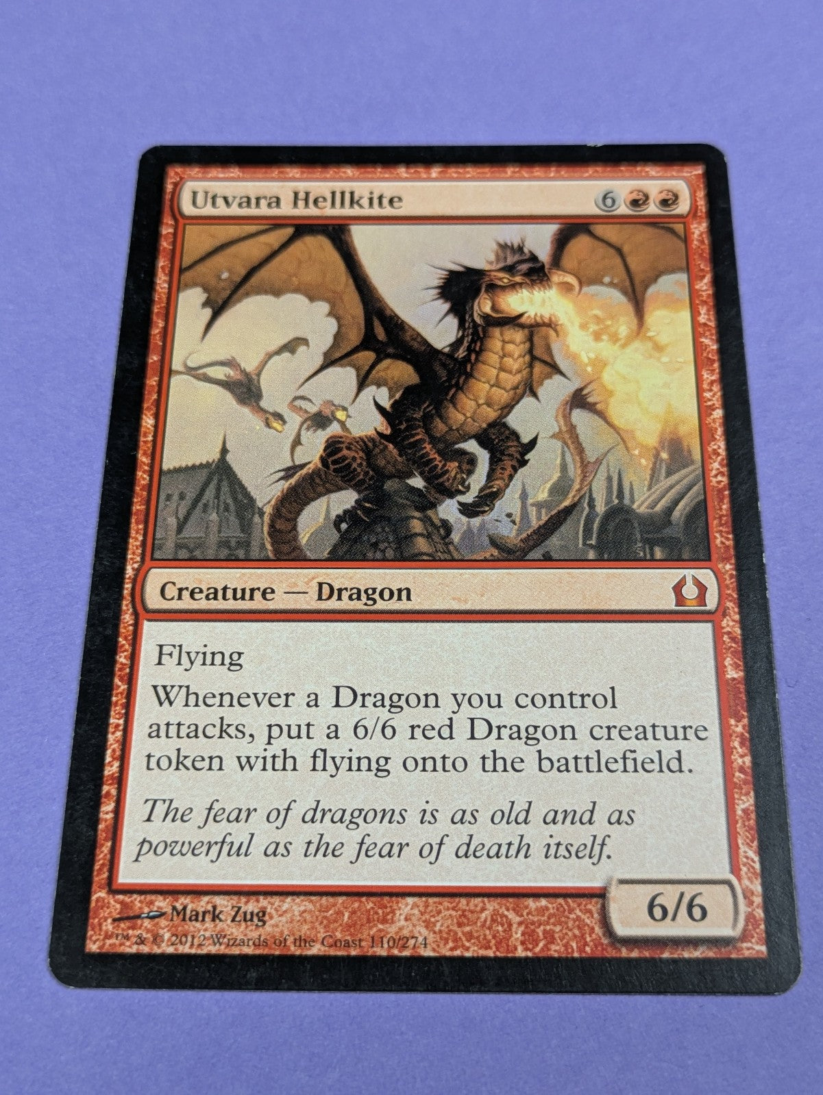 MTG Magic: Return to Ravnica: Utvara Hellkite #110/274 Mythic - LP