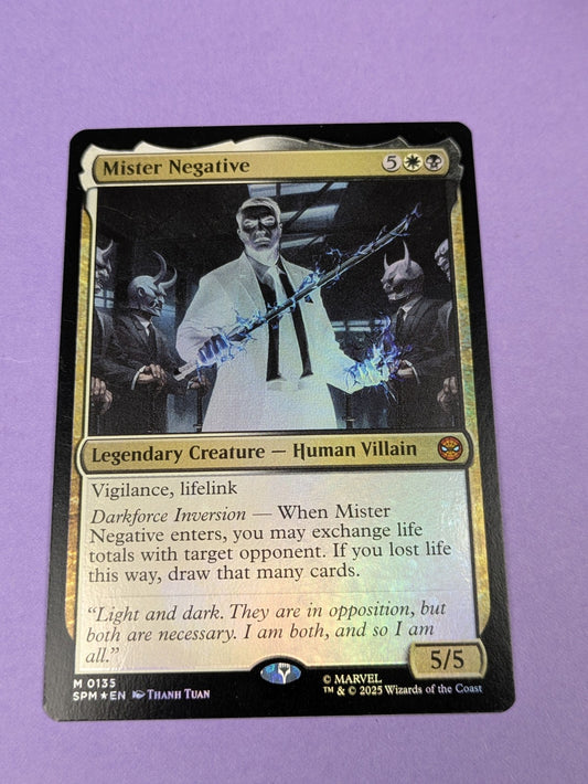 MTG Magic: Marvel's Spider-Man: Mister Negative Foil #0135 Mythic - NM
