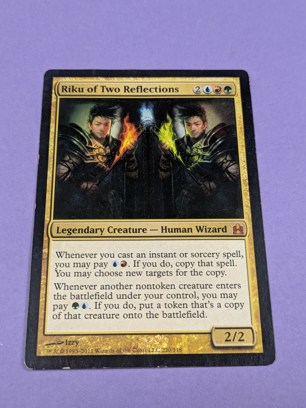 MTG Magic: Commander 2011: Riku of Two Reflections #220/318 Mythic - LP