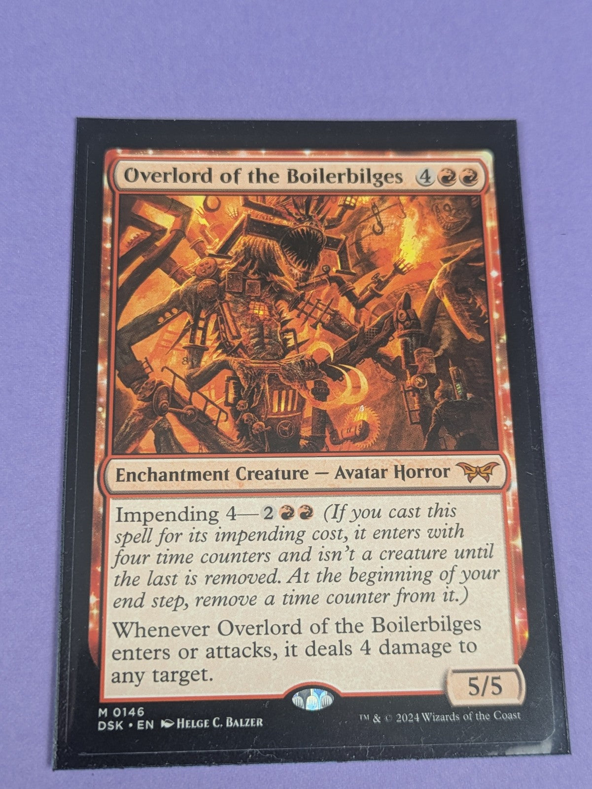 MTG: Duskmourn: House of Horror: Overlord of the Boilerbilges #0146 Mythic - NM