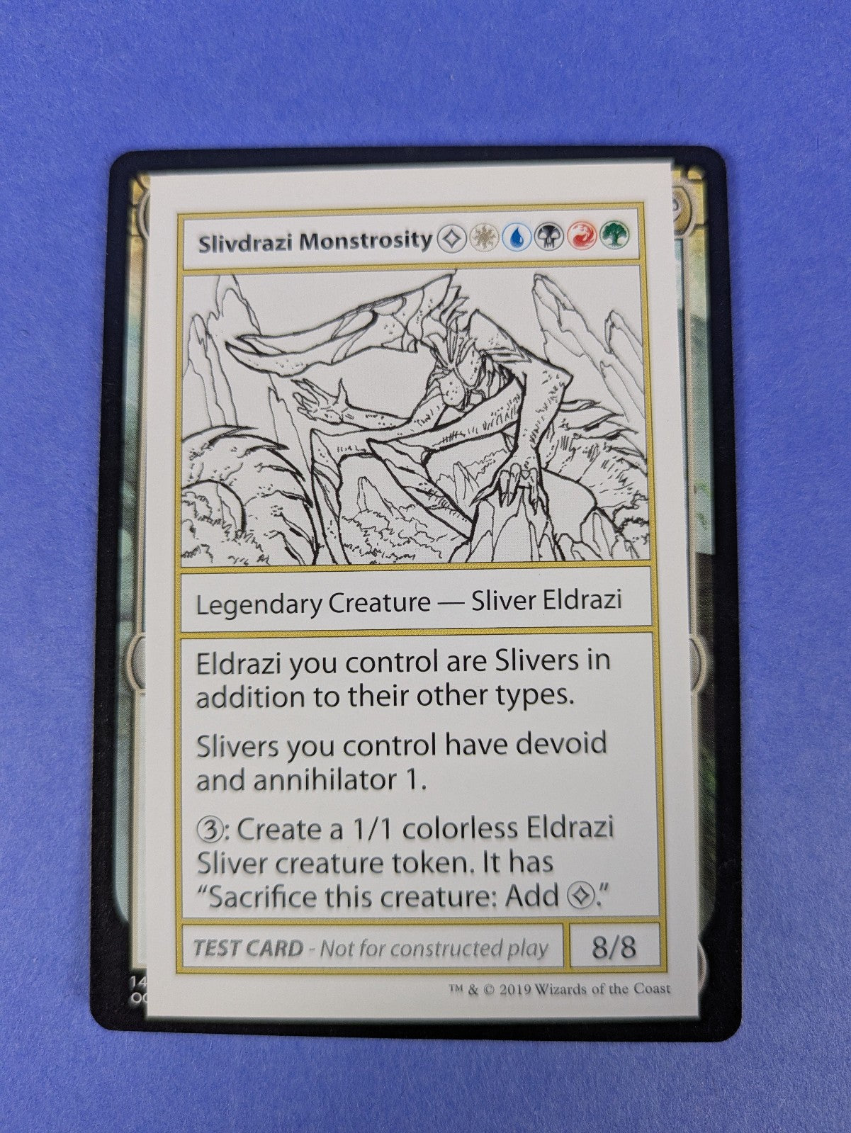 MTG: Mystery Booster Playtest Cards 2021: Slivdrazi Monstrosity 8/8 Rare - LP