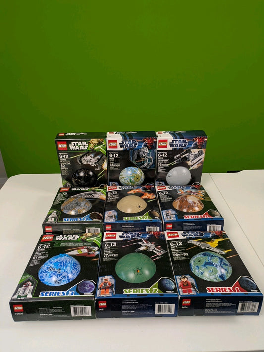 Lego Star Wars Planets Full Collection ALL 9 Sets Series 1 2 3 Rare Retired