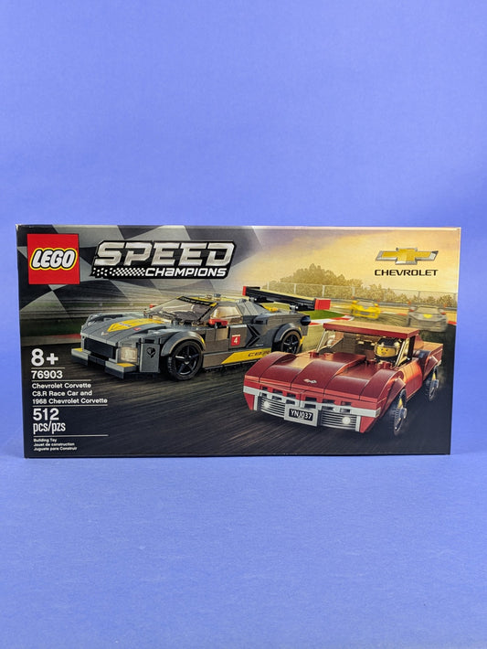 LEGO SPEED CHAMPIONS Chevrolet Corvette C8.R Race Car and 1968 Chevrolet Corvett