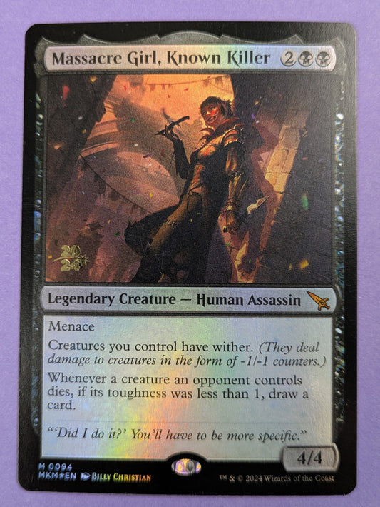 MTG: Murders at Karlov Manor: Massacre Girl, Known Killer #0094 Mythic - NM