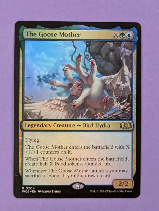 MTG Magic: Wilds of Eldraine: The Goose Mother Foil #0204 Rare - NM