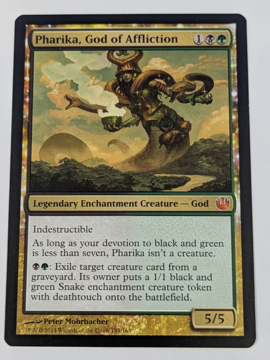 MTG Magic: Journey Into Nyx: Pharika, God of Affliction #154/165 Rare - NM