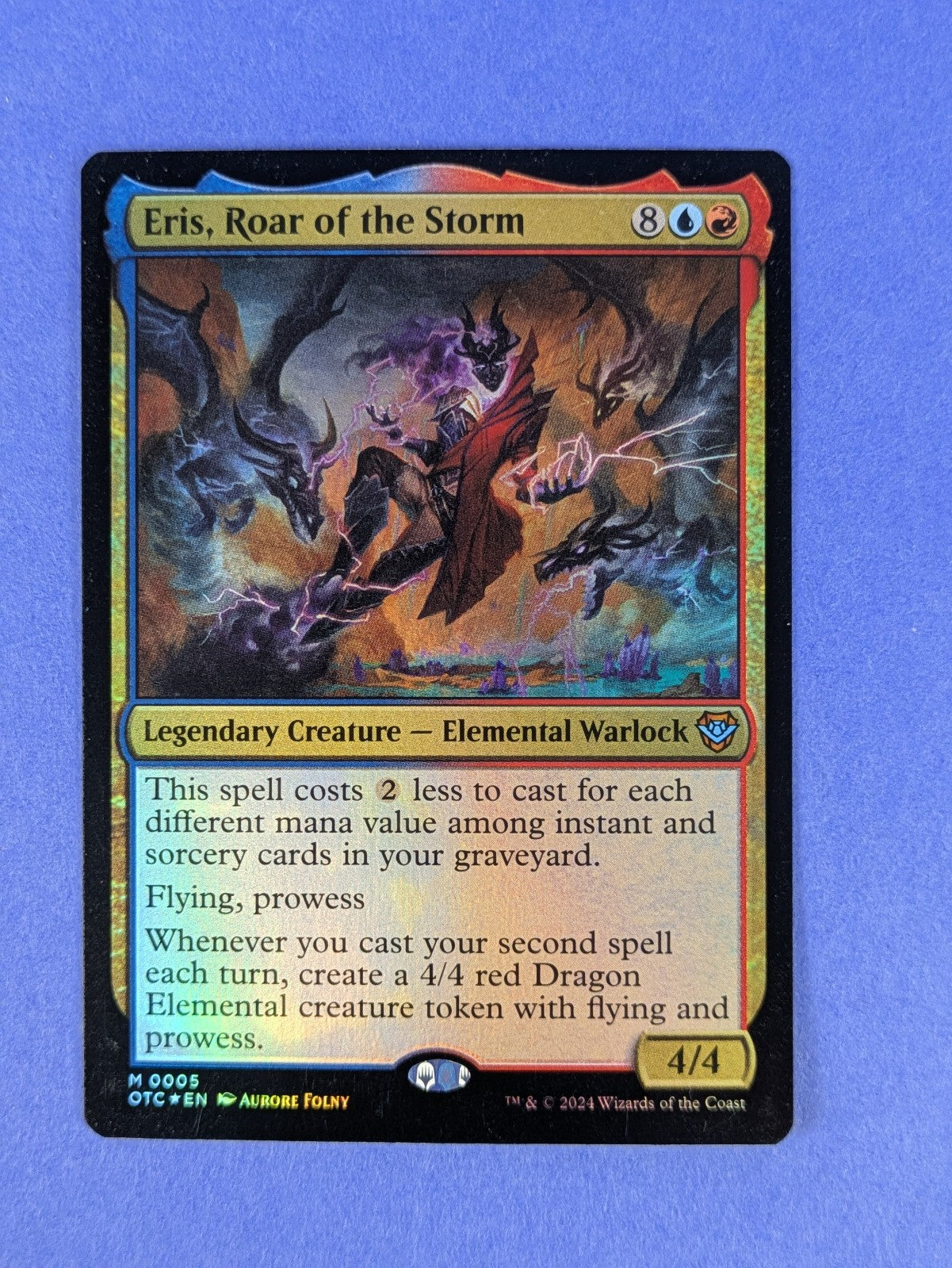 MTG: Outlaws of Thunder Junction: Eris, Roar of the Storm Foil #0005 Mythic NM