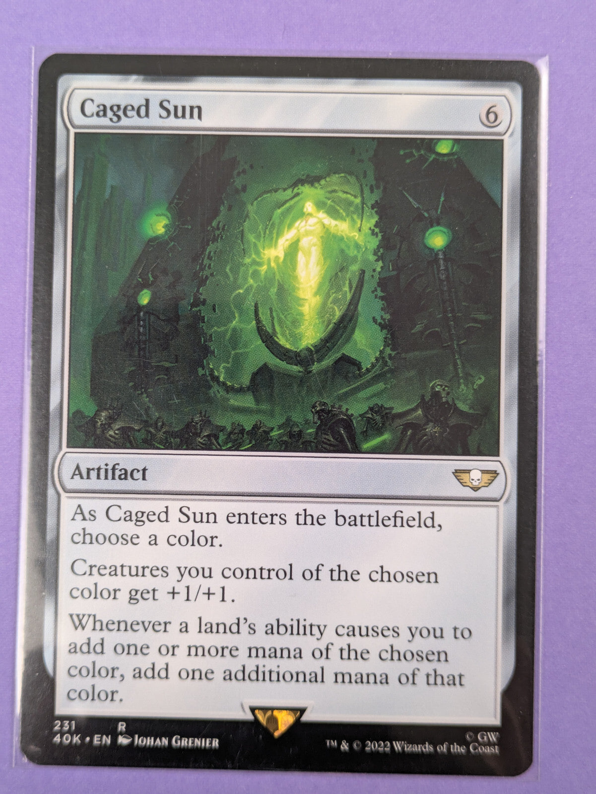 MTG Magic: Warhammer 40,000 Commander: Caged Sun #231 Rare - NM