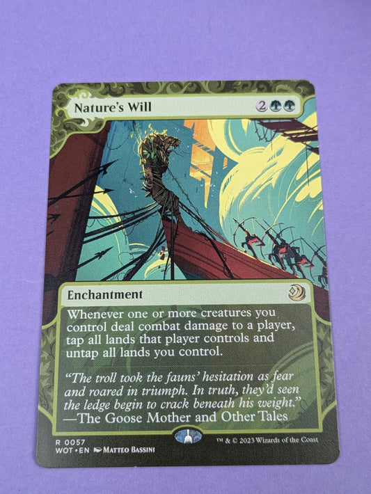 MTG Magic: Wilds of Eldraine: Enchanting Tales: Nature's Will #0057 Rare - NM