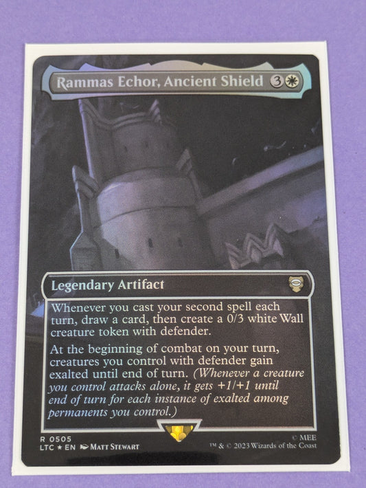 MTG: The Lord of the Rings: Rammas Echor, Ancient Shield Foil #0505 Rare - NM