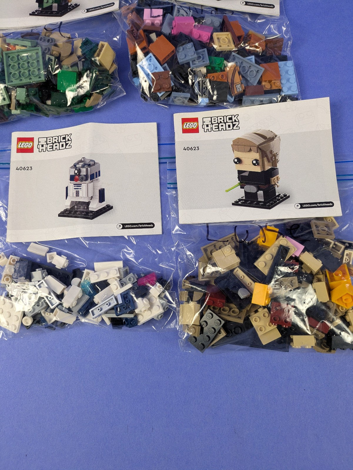 LEGO BrickHeadz Star Wars Battle of Endor Heroes 40623 Complete Set Pre-Owned