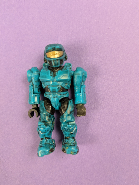 HALO Mega Bloks Construx UNSC Spartan Mark IV Teal Cyan 97520 Tribute Pack