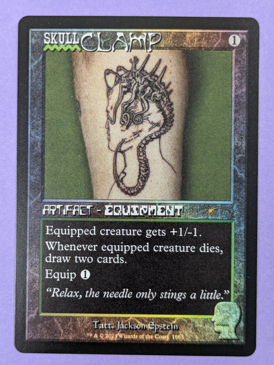 MTG Magic: Secret Lair Drop: Skullclamp - Retro Frame Foil #1663 Promo - NM