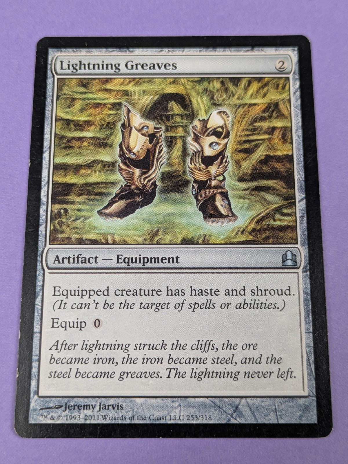 MTG Magic: Commander 2011: Lightning Greaves #253/318 Uncommon - LP