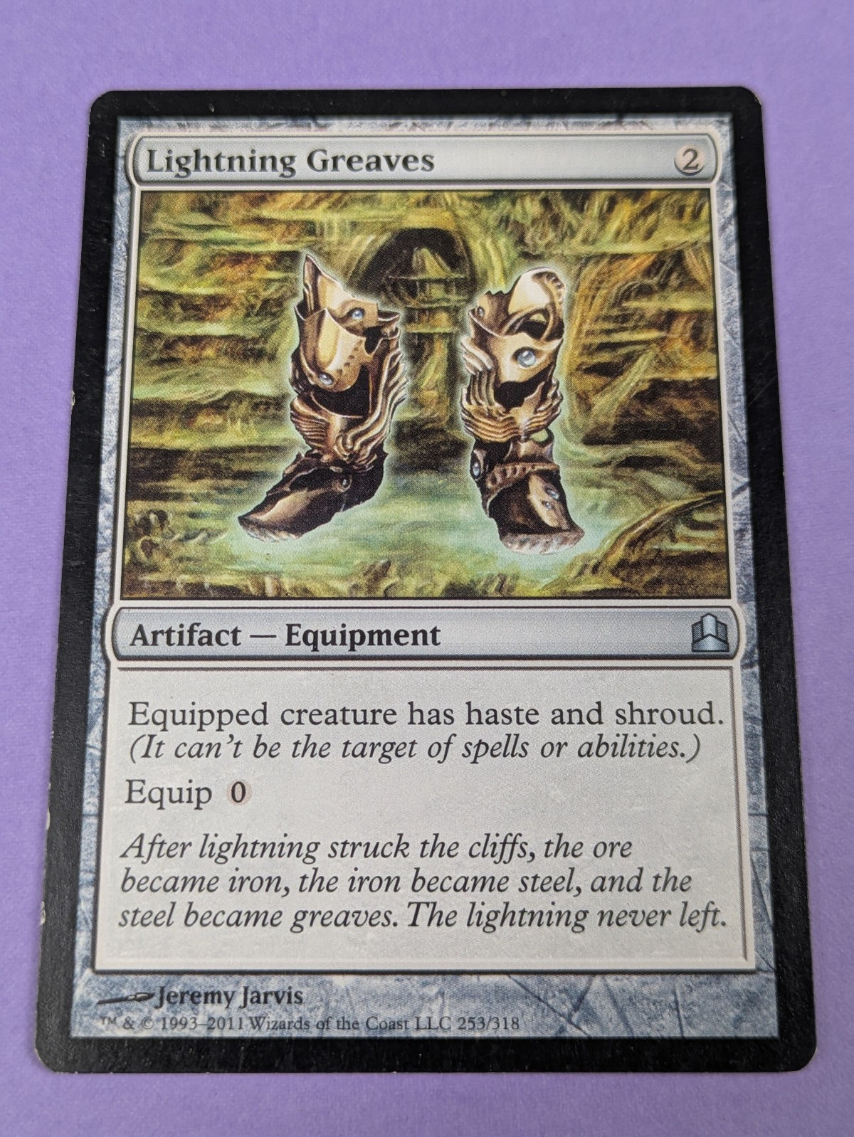 MTG Magic: Commander 2011: Lightning Greaves #253/318 Uncommon - LP