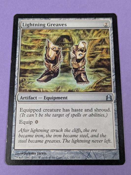 MTG Magic: Commander 2011: Lightning Greaves #253/318 Uncommon - LP