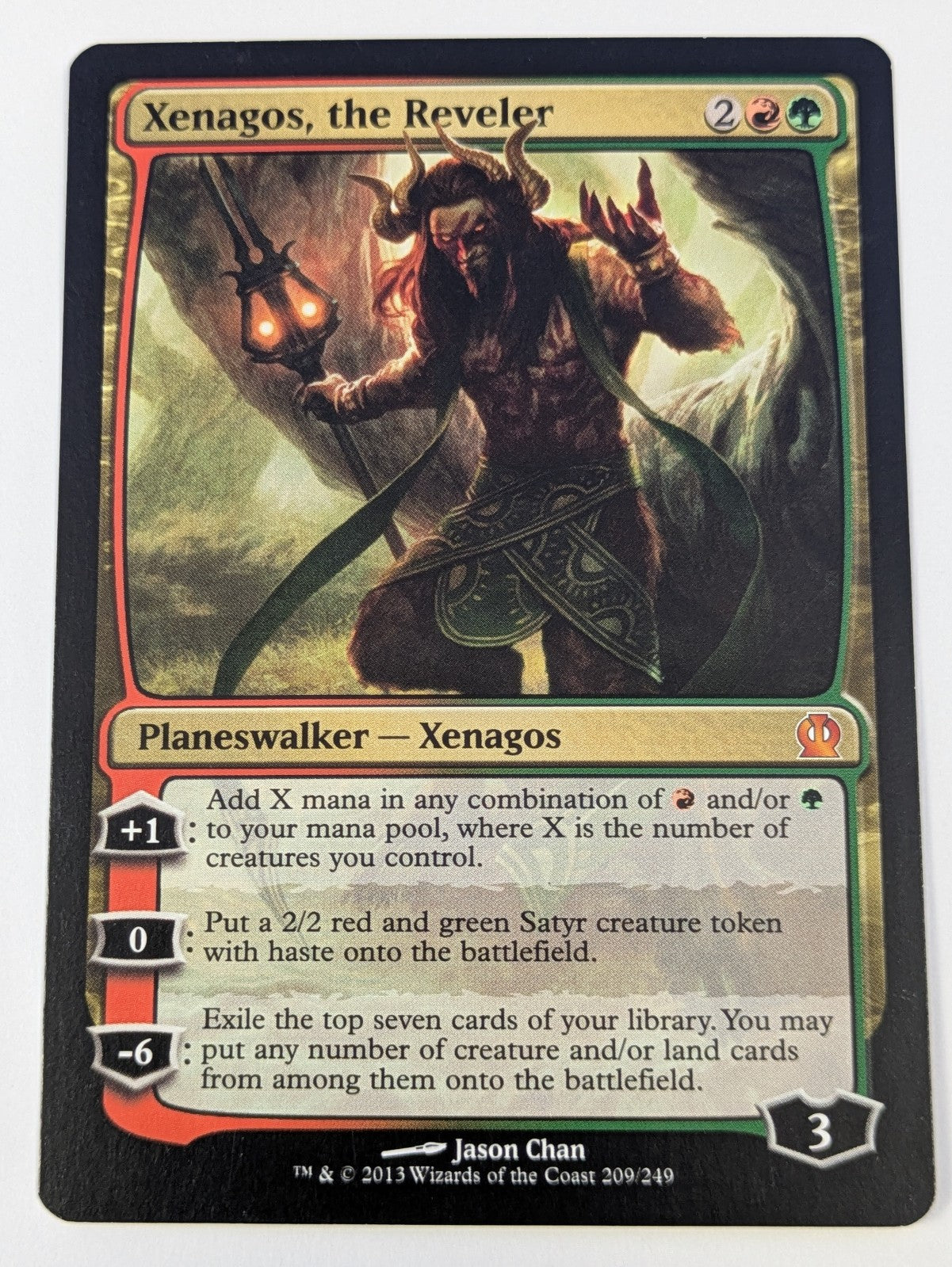 MTG Magic: Theros: Xenagos, the Reveler #209/249 Mythic - LP