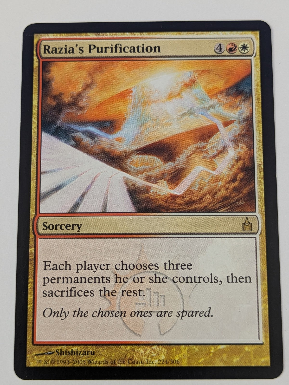 MTG Magic: Ravnica: City of Guilds: Razia's Purification #224/306 Rare - LP