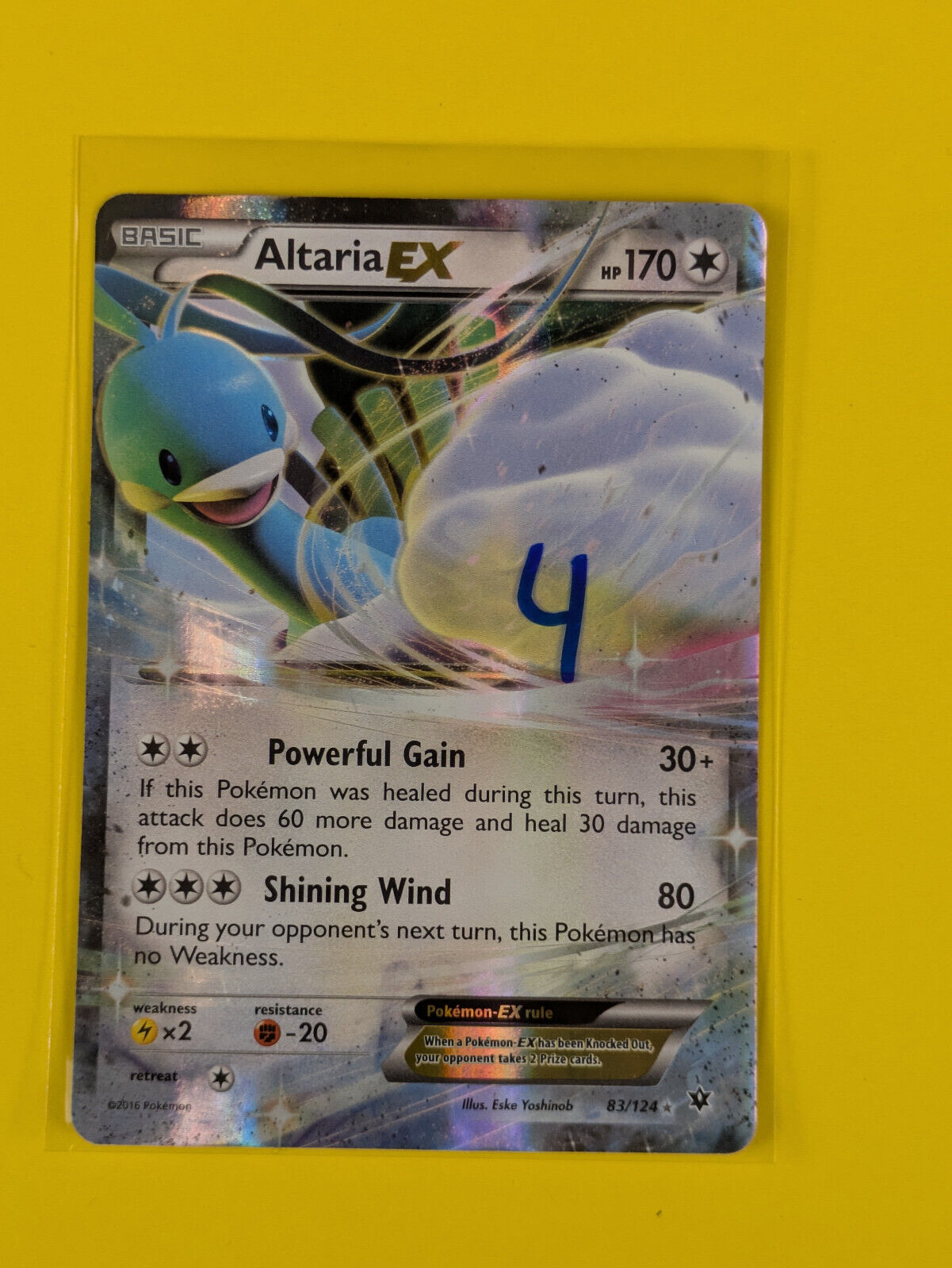 Altaria EX - 83/124 - Ultra Rare Fates Collide - Pokemon Card - NM