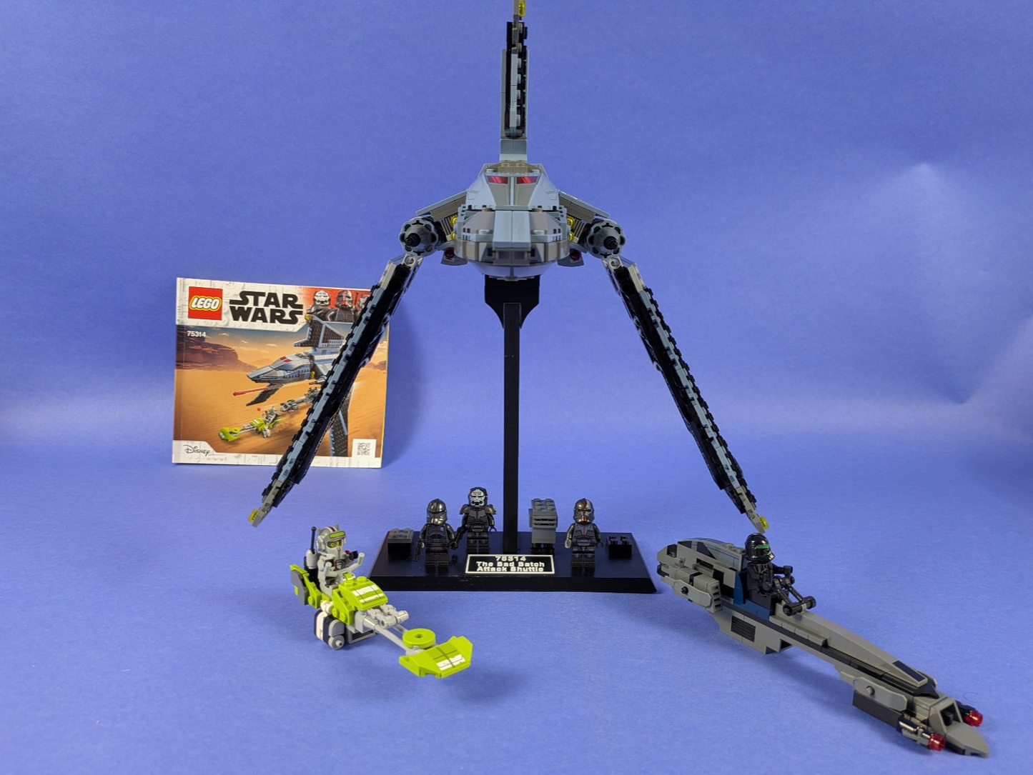 Lego Star Wars: The Bad Batch Attack Shuttle Set 75314 Complete Set