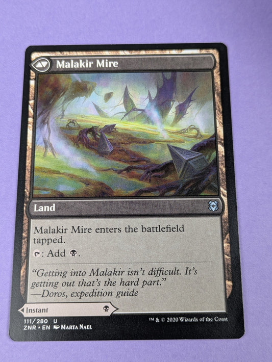 MTG Magic: Zendikar Rising: Malakir Mire / Rebirth #111/280 Uncommon - NM