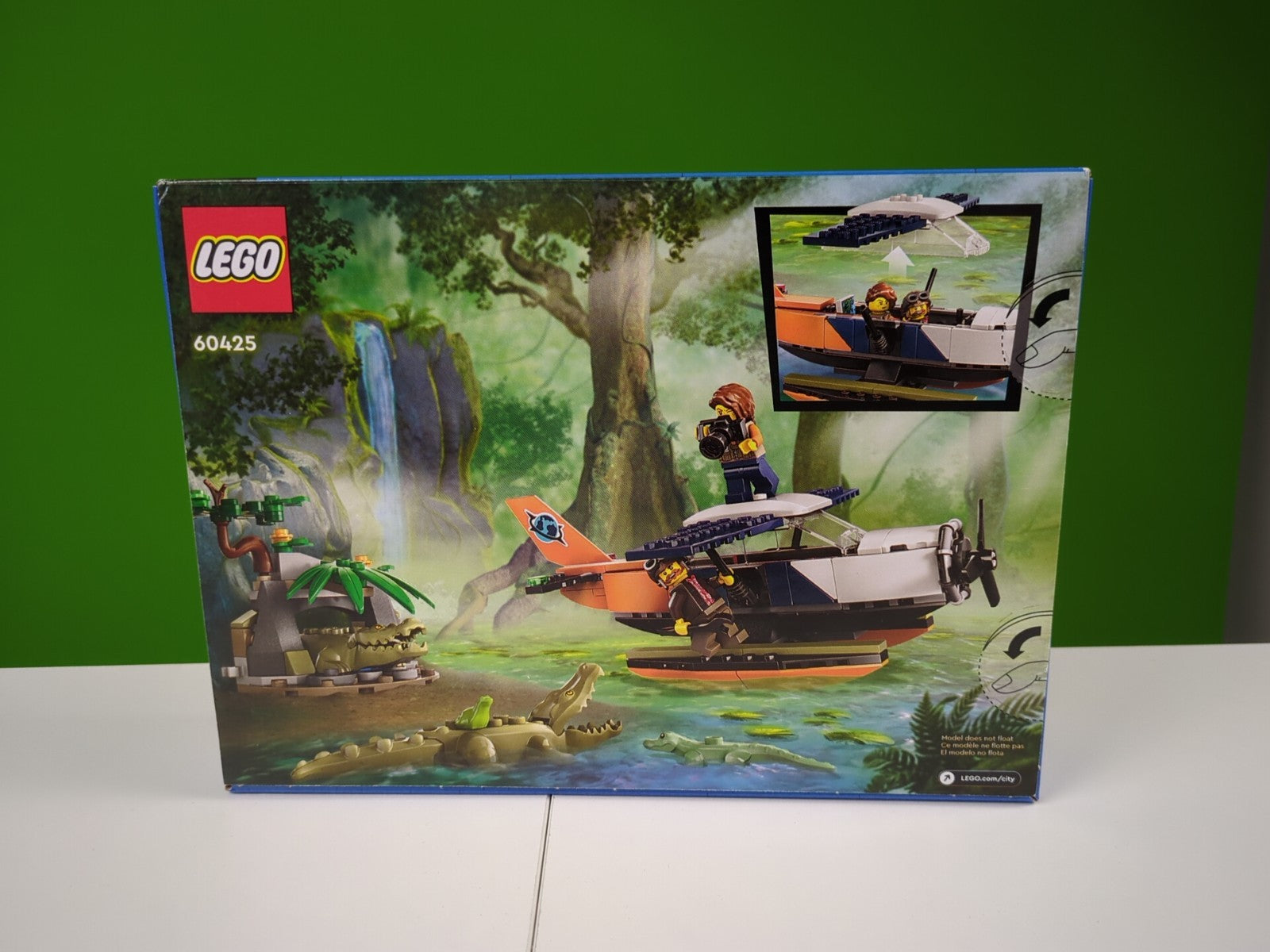 Lego Town: City: Jungle: Jungle Explorer Water Plane Set 60425 - BRAND NEW!