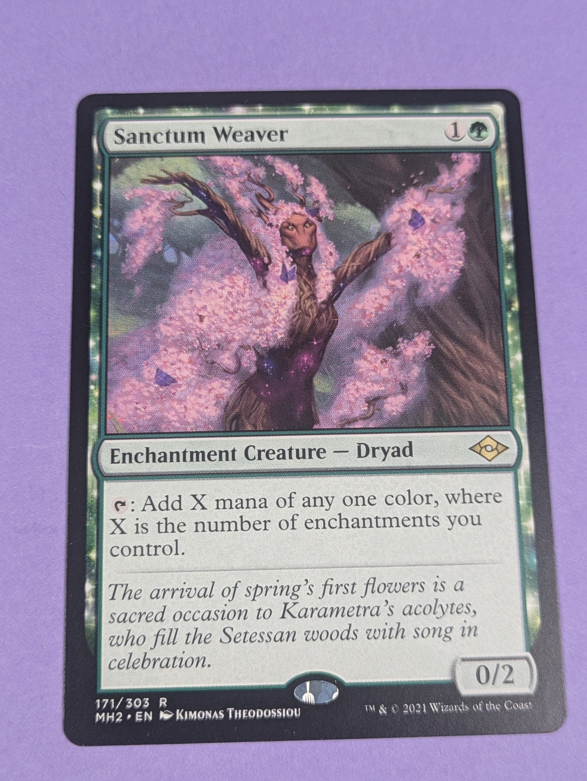 MTG Magic: Modern Horizons 2: Sanctum Weaver #171/303 Rare - NM