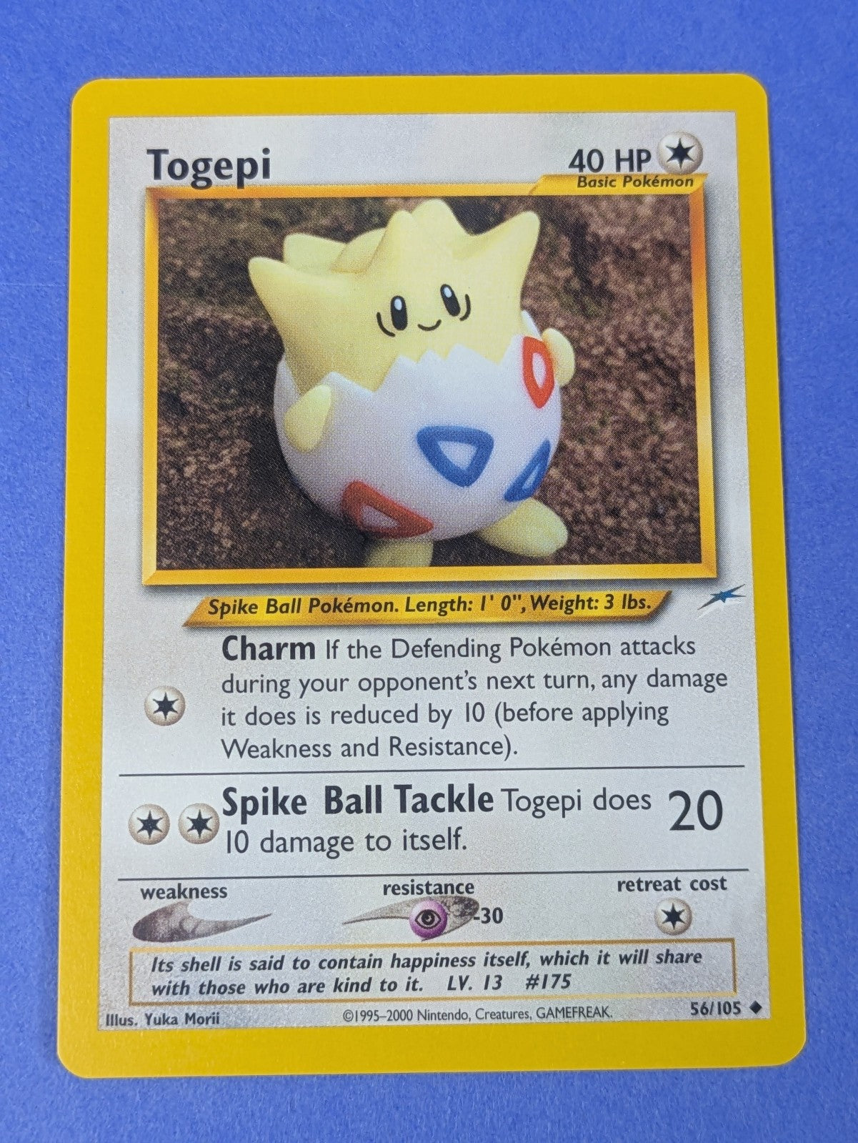 Togepi - 56/105 - Uncommon Neo Destiny - Pokemon Card - NM