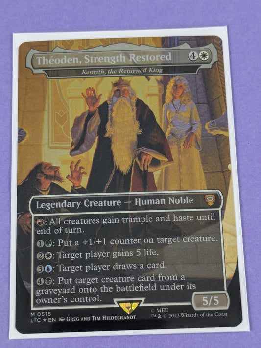 MTG: LOTR: Theoden, Strength Restored - Kenrith, the Returned King Foil #0515 NM
