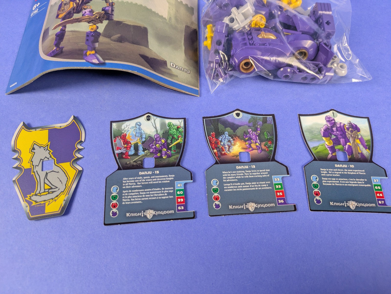Lego Castle: Knights Kingdom II: Danju (USA version with 3 Cards) 8782 Complete