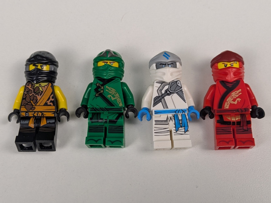 Lego NINJAGO: Cole, Zane, Kai, Lloyd (4X Bundle) Set 70670