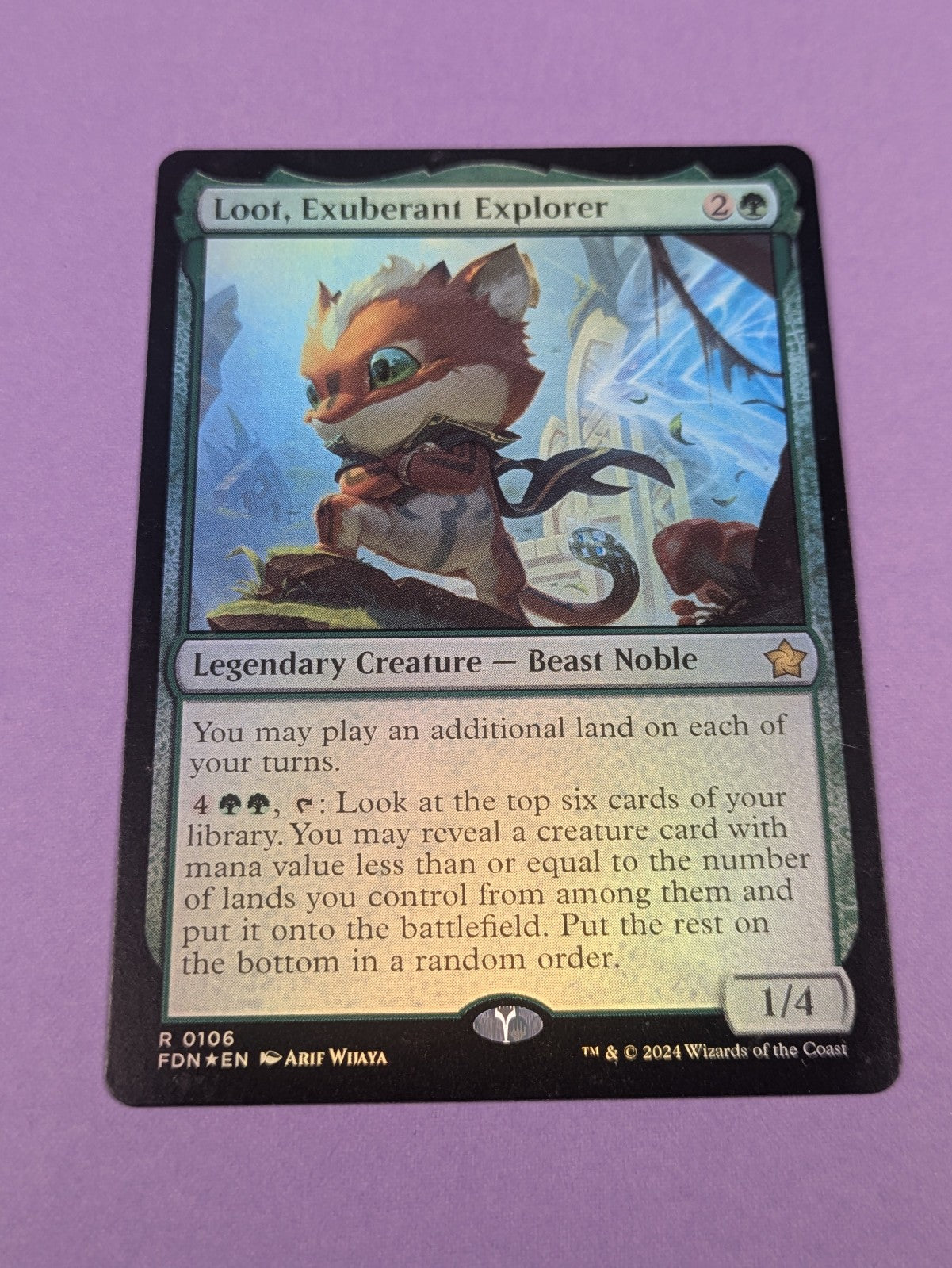 MTG Magic: Foundations: Loot, Exuberant Explorer Foil #0106 Rare - NM