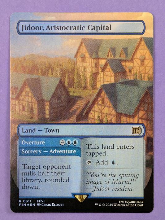 MTG: FINAL FANTASY: Jidoor, Aristocratic Capital Borderless Foil #0311 Rare - NM