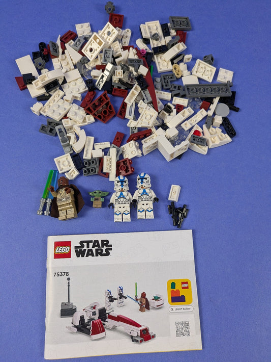 LEGO Star Wars BARC Speeder Escape 75378 Complete Set Pre-Owned