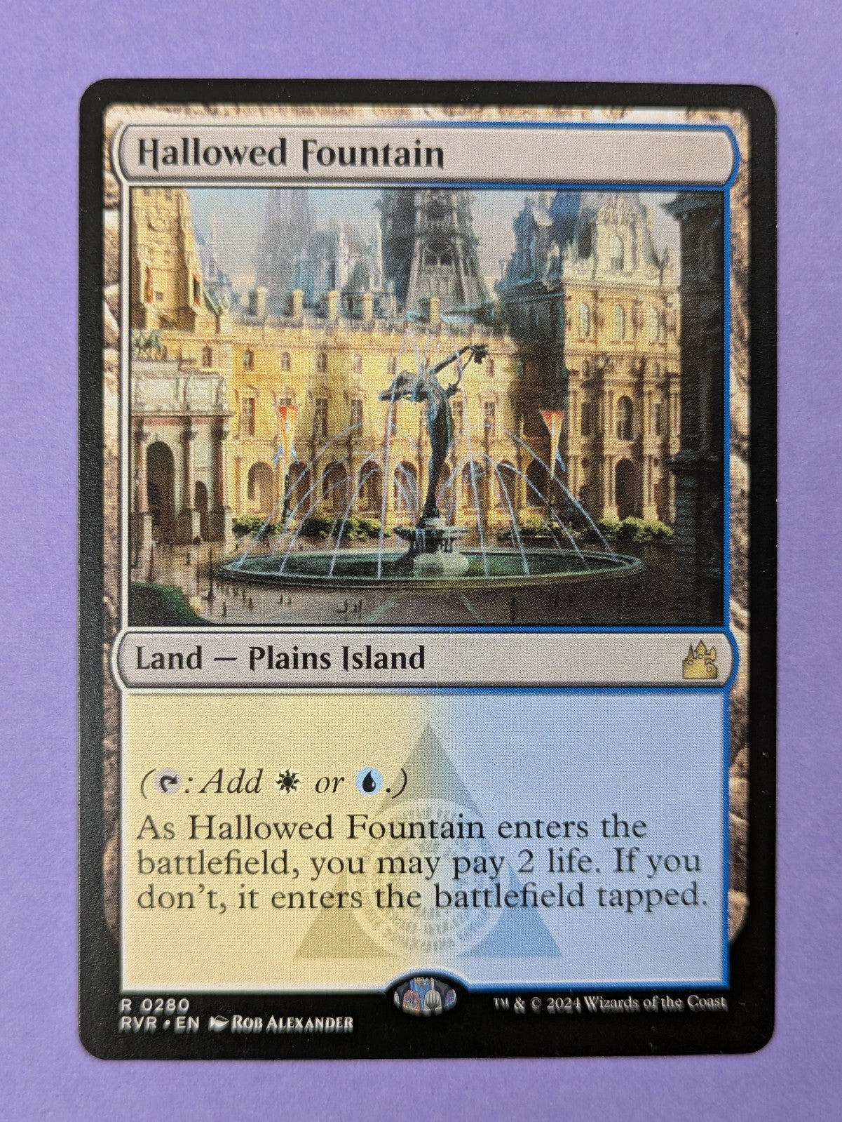 MTG Magic: Ravnica Remastered: Hallowed Fountain #0280 Rare - NM