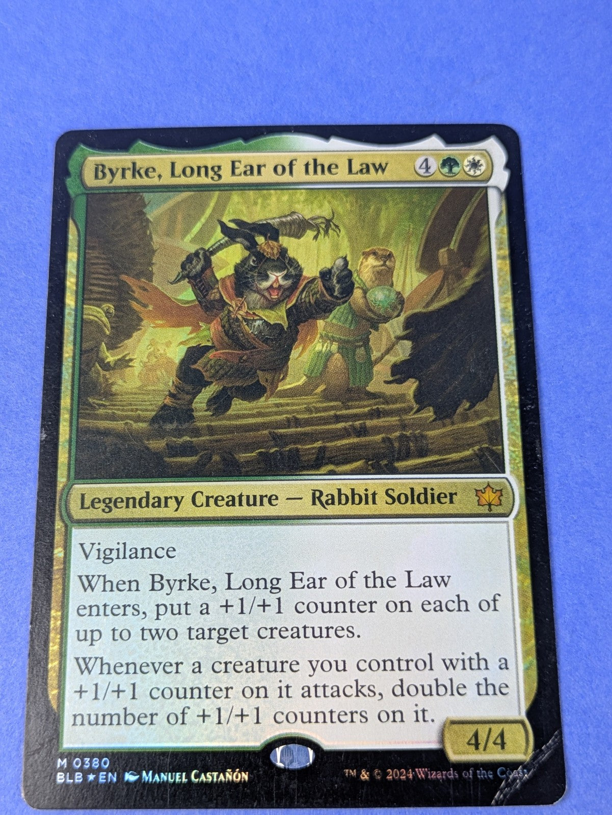 MTG: Bloomburrow: Byrke, Long Ear of the Law Foil #0380 Mythic - DMG
