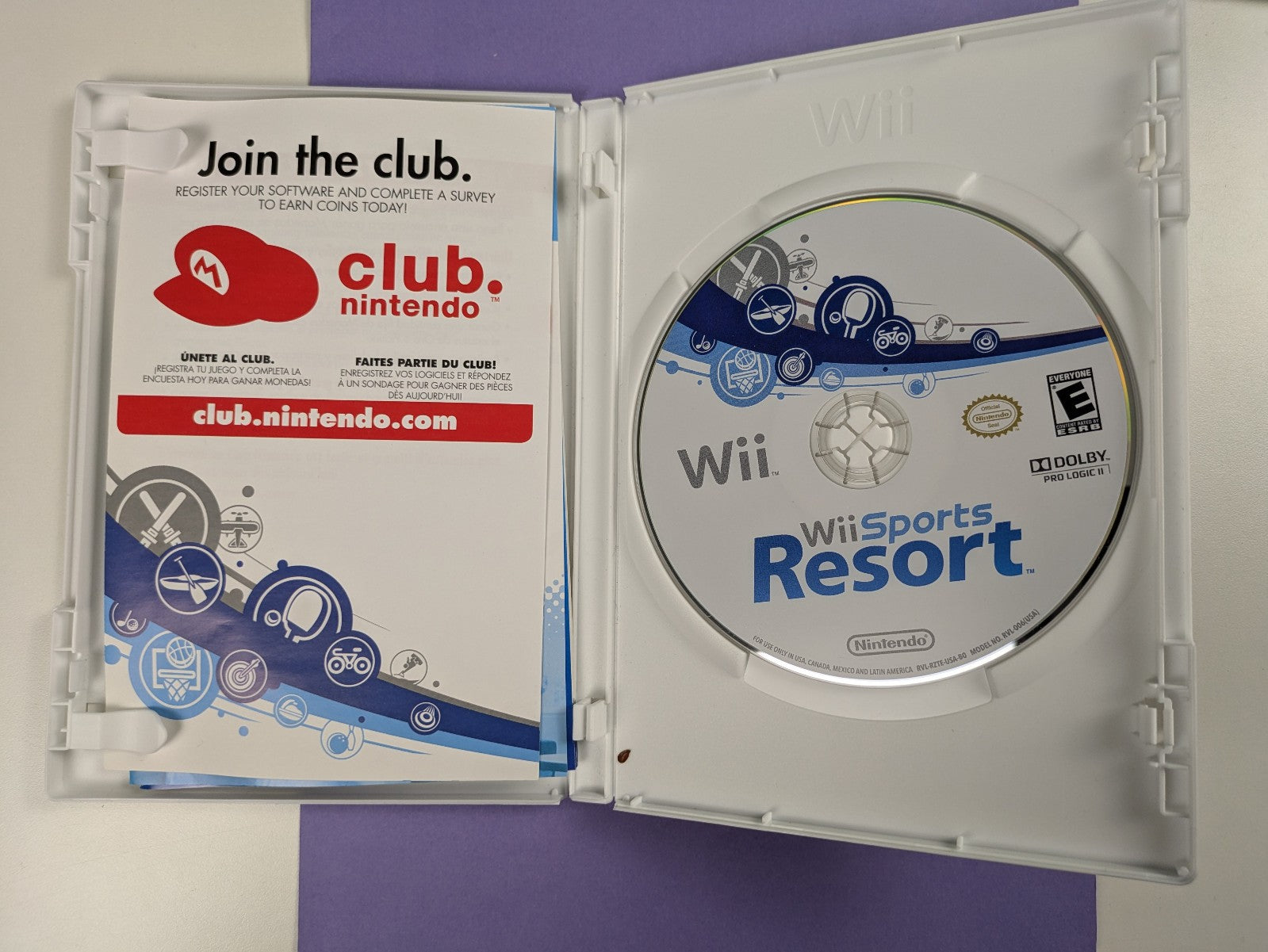 Nintendo Wii Video Game: Wii Sports Resort (Nintendo Wii, 2009) CIB