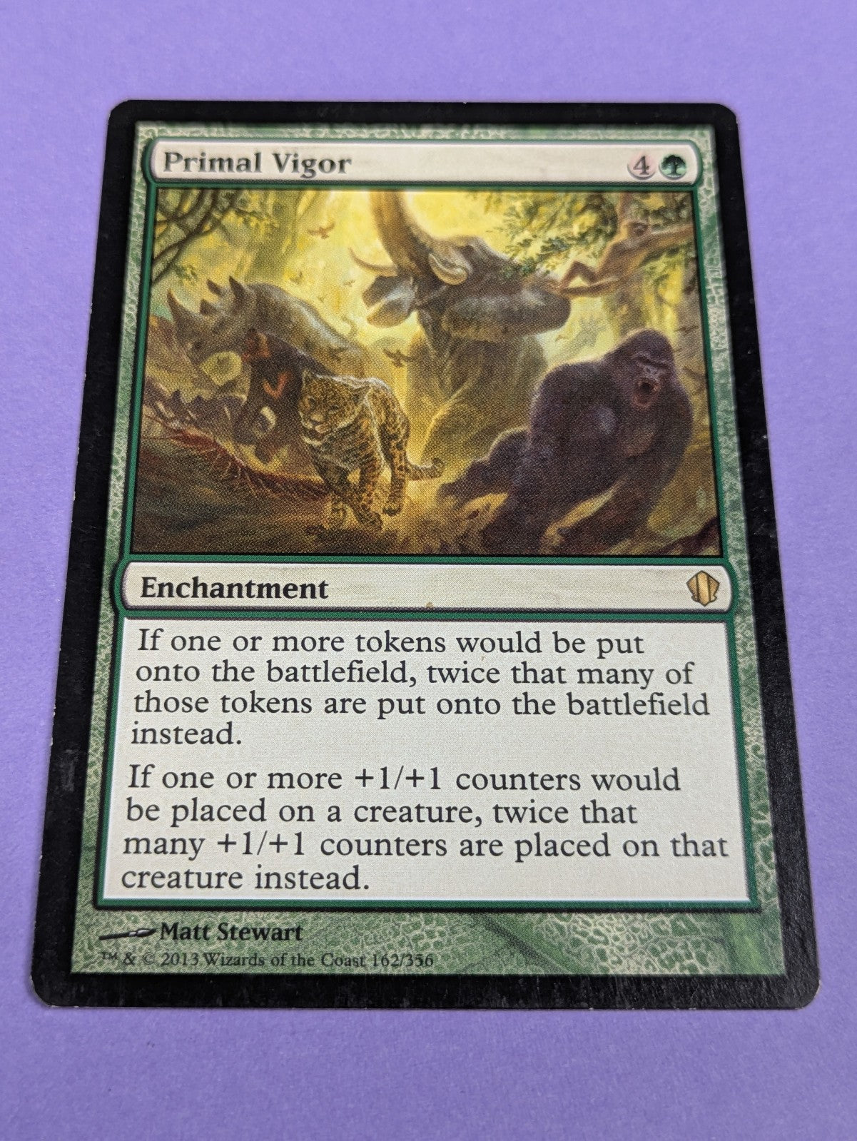 MTG Magic: Commander 2013: Primal Vigor #162/356 Rare - LP