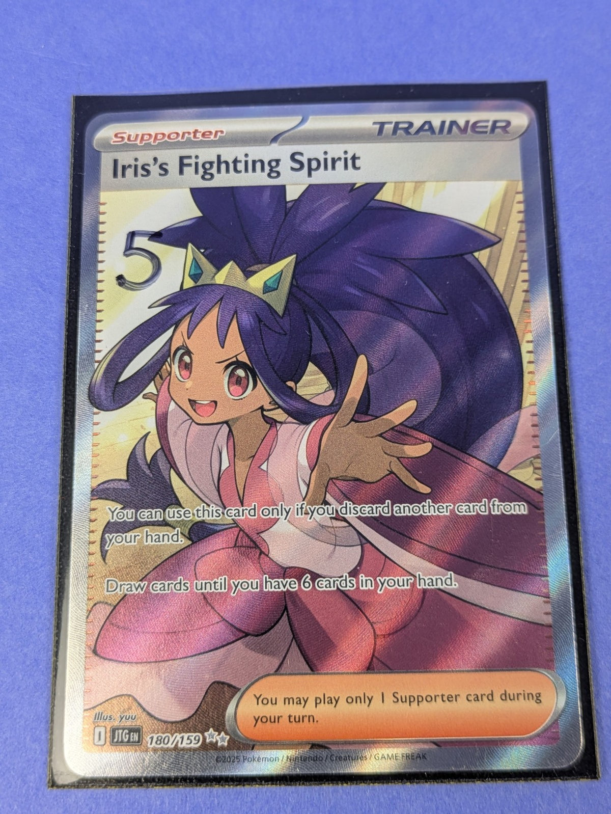 Iris's Fighting Spirit - 180/159 - Full Art Ultra Rare Journey Together - NM