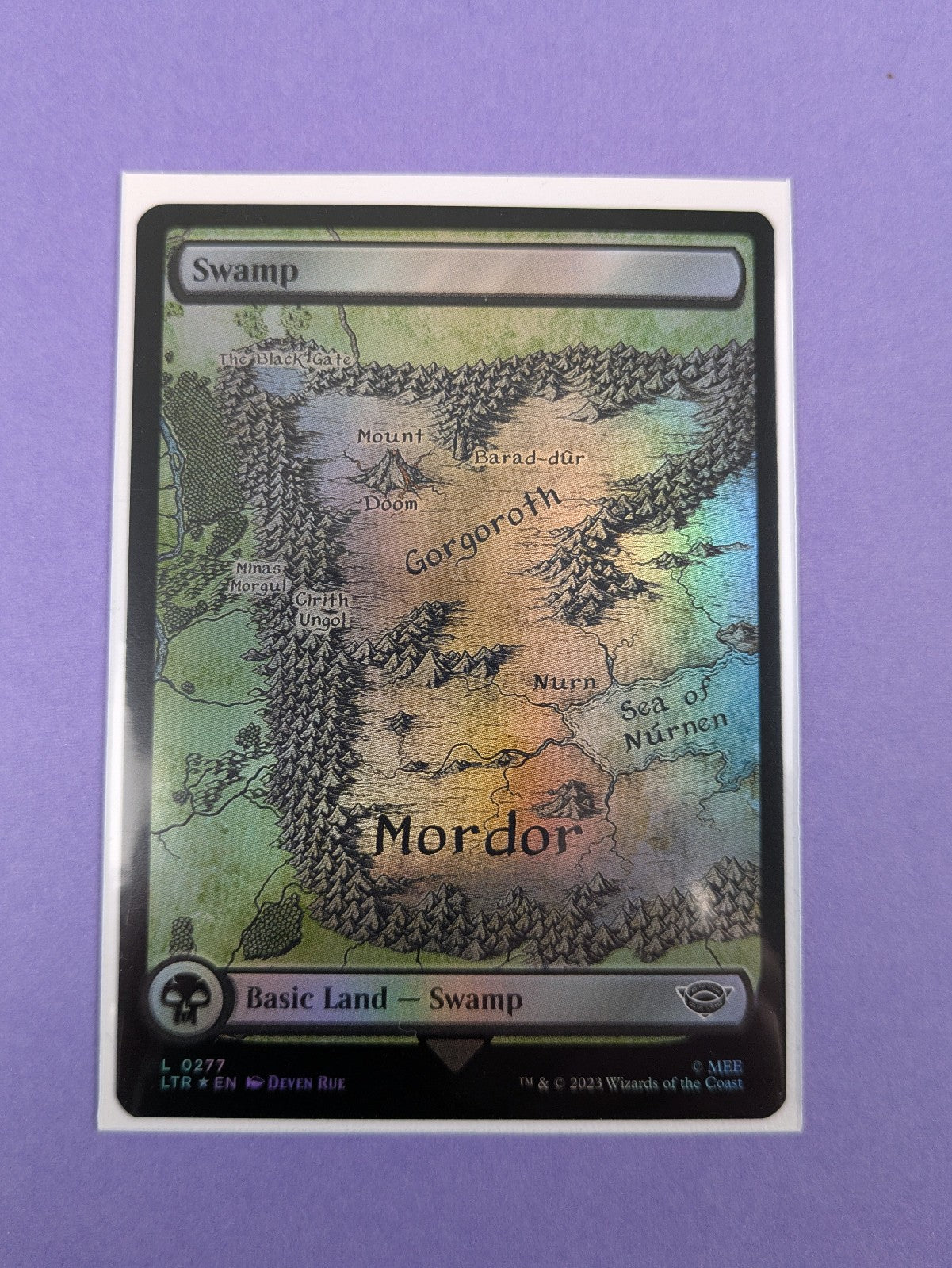 MTG: The Lord of the Rings: Tales of Middle-earth: Swamp Foil #0277 Land - NM