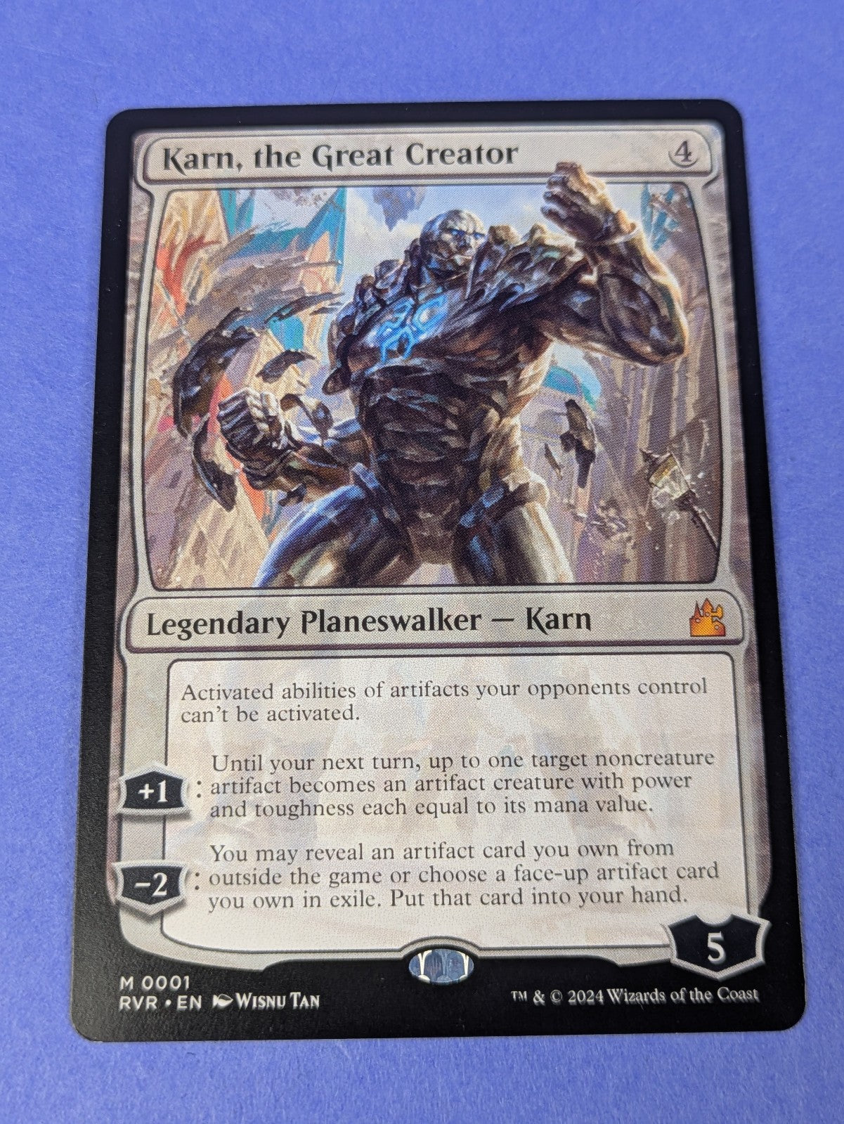 MTG Magic: Ravnica Remastered: Karn, the Great Creator #0001 Mythic - NM