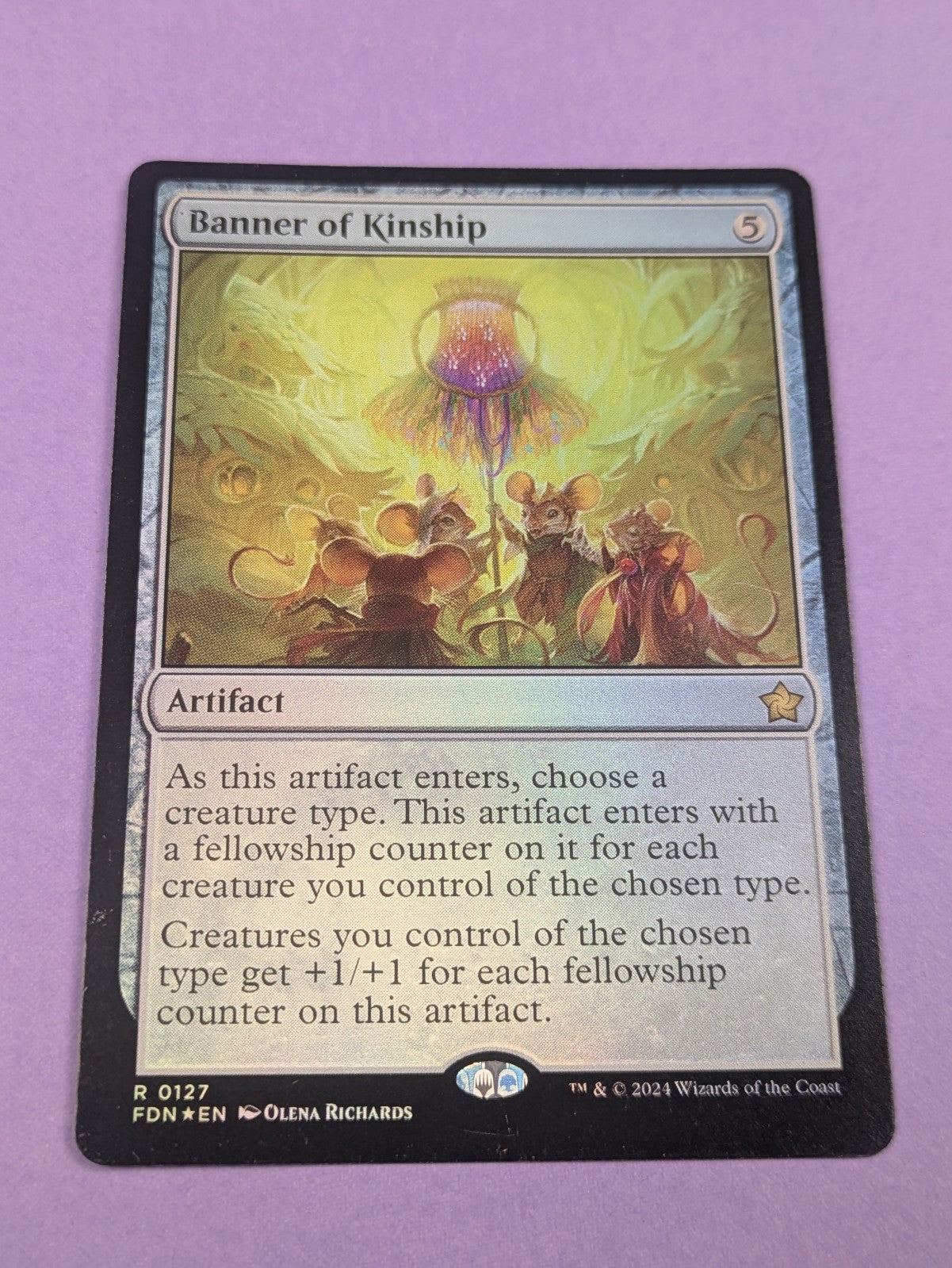MTG Magic: Foundations: Promos: Banner of Kinship #0127 Rare - NM