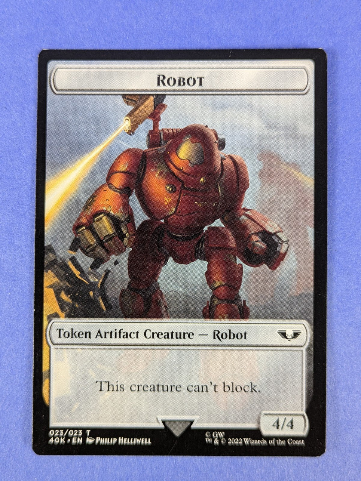 MTG: Warhammer 40,000: Tokens: Astartes Warrior / Robot #001/023 Token - LP