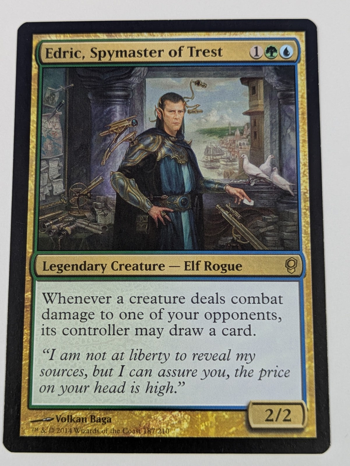 MTG Magic: Conspiracy: Edric, Spymaster of Trest #187/210 Rare - NM