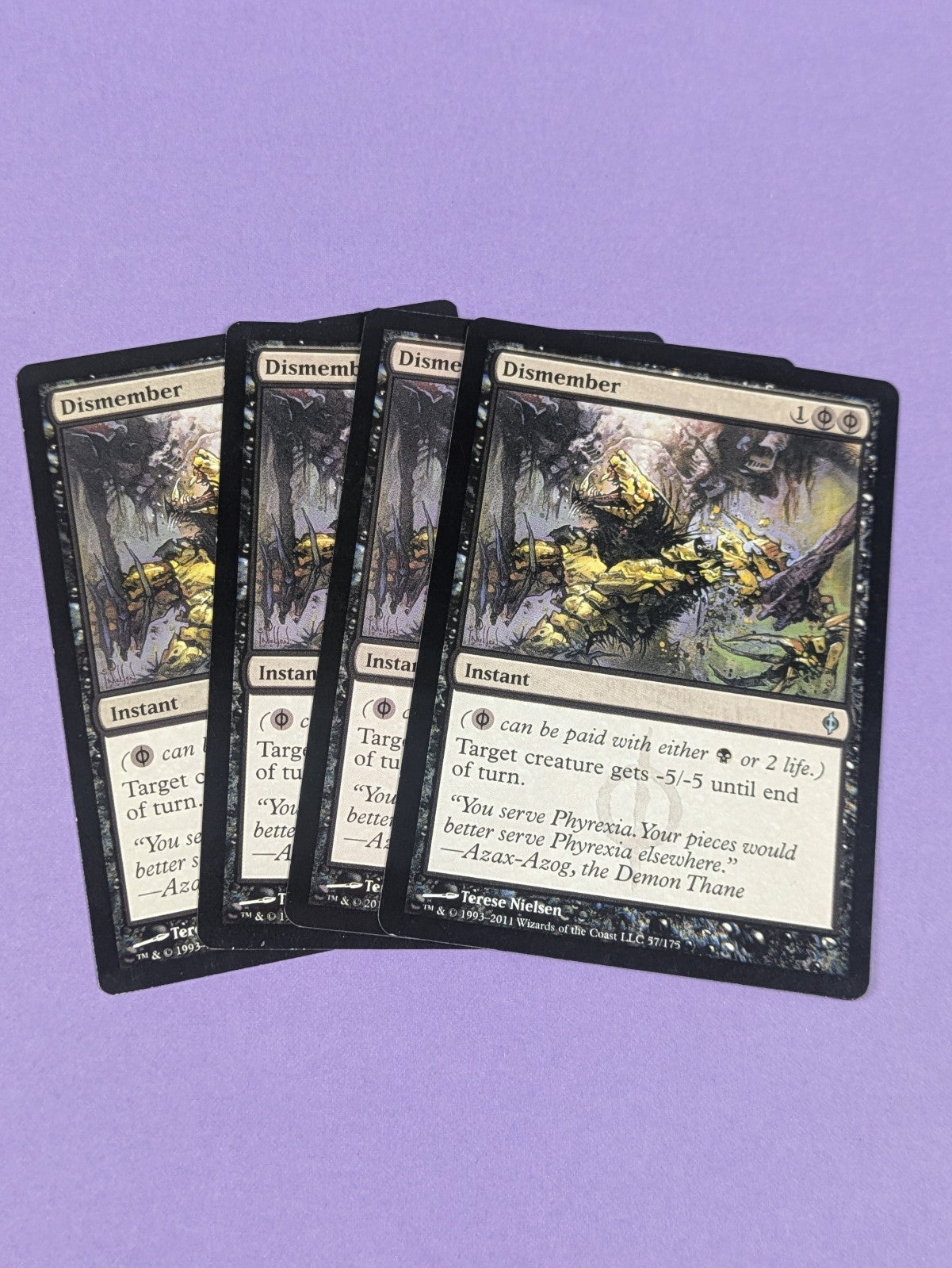 MTG Magic the Gathering: New Phyrexia: Dismember #57/175 Uncommon - NM