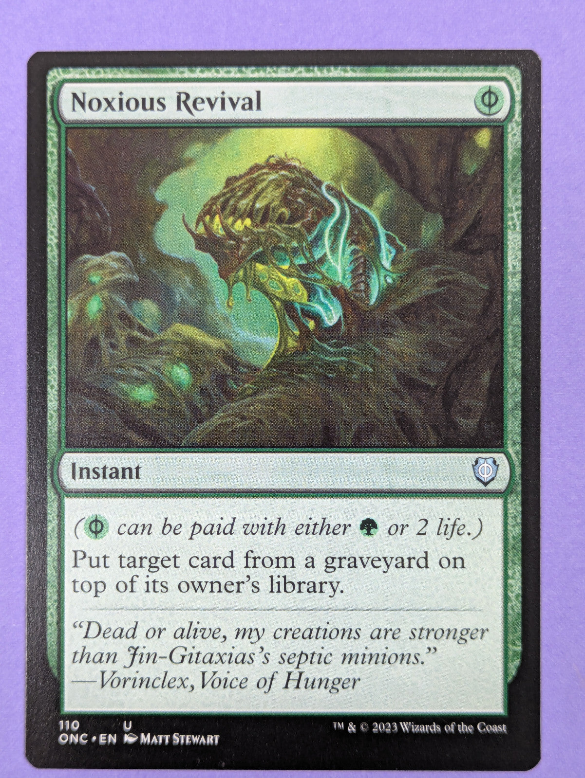 MTG Magic: Phyrexia: All Will Be One Commander: Noxious Revival #110 Uncommon NM
