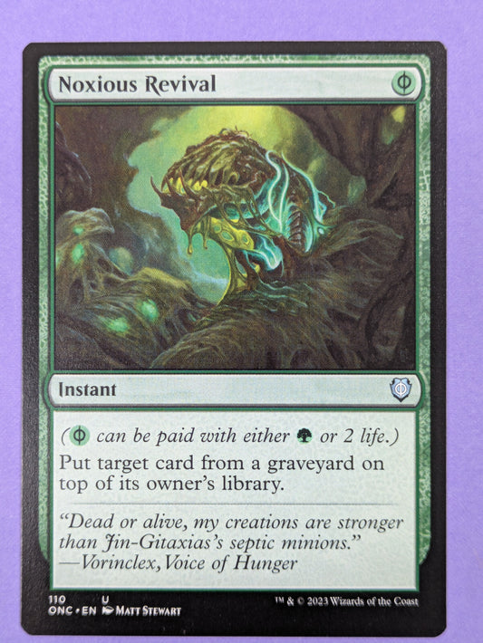 MTG Magic: Phyrexia: All Will Be One Commander: Noxious Revival #110 Uncommon NM