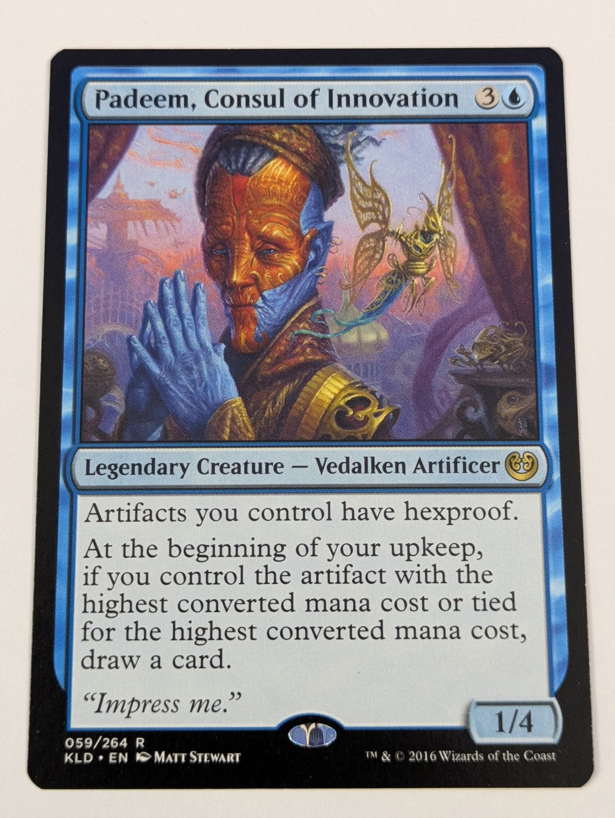 MTG Magic: Kaladesh: Padeem, Consul of Innovation #059/264 Rare - NM